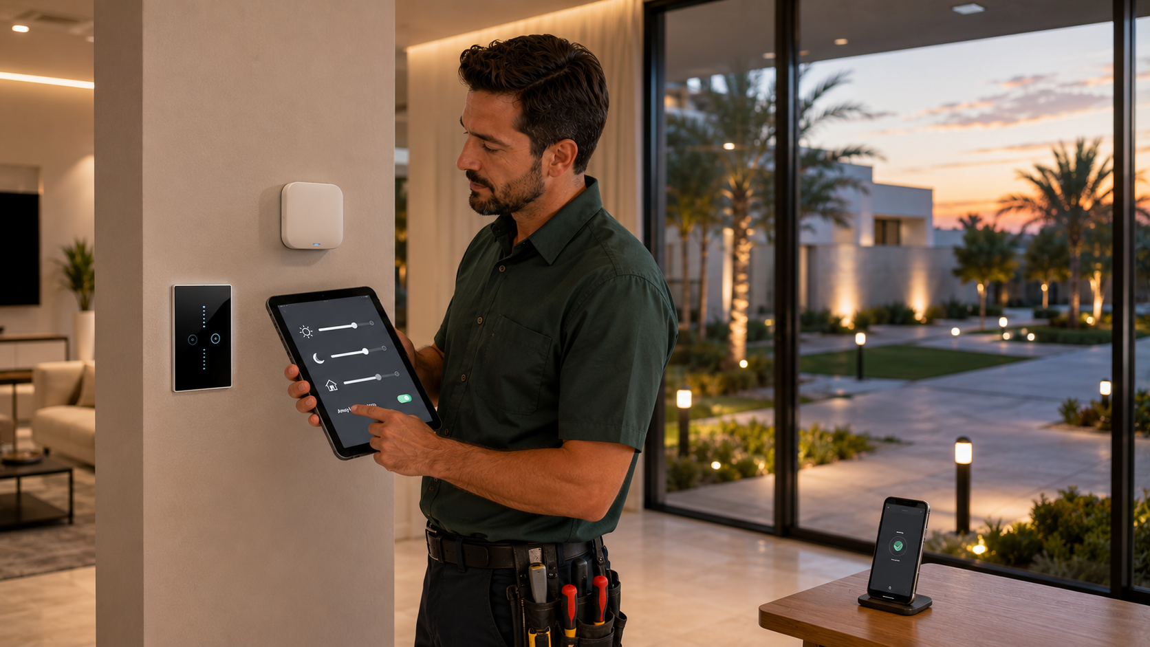 Smart lighting installation Abu Dhabi